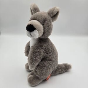 Wild Republic Ecokins Gray Kangaroo Plush Stuffed Animal Toy